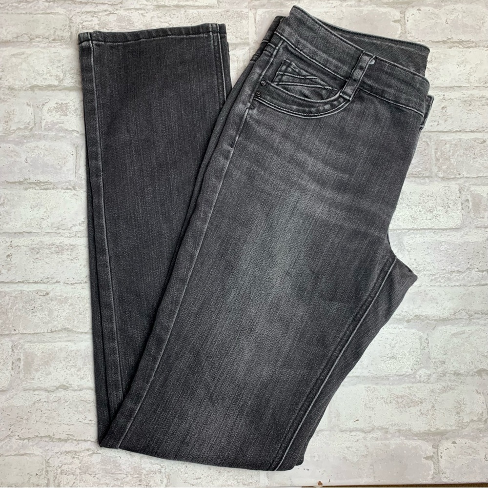 WHBM Black Straight Leg Jeans Blanc EUC 6R 😍